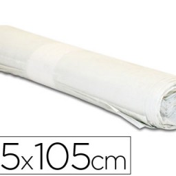 Rollo 10 bolsas basura blancas 110µ 80x105cm. 100l.